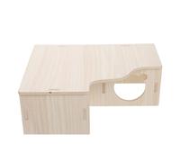 Levemolo Labyrinthe à Facile Nettoyer Multi-espaces Espace Offrant Un Privé en Bois Maison de Petites pour Hamsters Hamster Cages