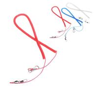 Levemolo Laisse des Oiseaux pour Activités Extérieures Couleur Aléatoire en PP et Fil d'acier Élastique Harnais D'entraînement Facile à Porter, Corde de 8 Mètres pour