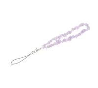 Levemolo Lanière pour Téléphone en Pierre Naturelle Perles, Dragonne Anti-perte Facile à Attacher pour Téléphone et Mp3, Accessoire Pratique et Élégant