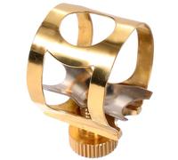 Levemolo Ligature Métallique Laiton pour Saxophone Alto Clip de Stabilisation Du Bec Accessoire Instrument à Vent pour Musiciens Améliore le Contrôle Projection Sonore