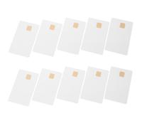 Levemolo Lot de 10 Cartes Blanches Vierges en Pvc avec Ic 2k Mémoire, Autocollant Carte Bancaire pour Systèmes de D'accès et Parkings Intelligents