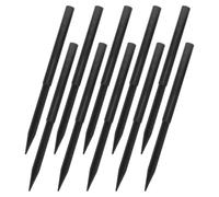 Levemolo Lot de 10 Piquets de Sol en Plastique 21 CM pour Éclairage Extérieur Tuteurs de Jardin Résistants pour Lampes Solaires Supports Décoratifs pour Pelouse et Allée Accessoires
