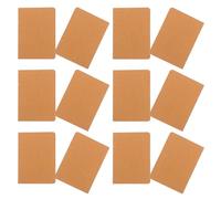 Levemolo Lot de 12 Carnets Kraft A6 Pages Blanches, Reliure à Plat Anti-bavure, pour Fournitures Scolaires et Carnet de Voyage
