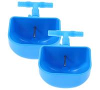 Levemolo Lot de 2 Distributeurs d'eau Lapin Automatiques en Plastique Solide Système Anti-Fuite, Taille Moyenne, pour Cage de Lapin, Abreuvoir Pratique pour Petits Animaux