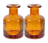 Levemolo Lot de 2 flacons diffuseurs d'huiles essentielles : Flacon diffuseur en Verre de 100 ML pour à bâtonnets - Récipient de Rangement pour aromathérapie - Vase décoratif étanche pour