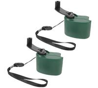 Levemolo Lot De 2 Générateurs Portables À Manivelle pour Extérieur Alimentation De Secours Chargeur Portable Outil De Charge Batterie Externe Vert Olive