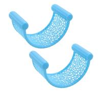 Levemolo Lot de 2 hamacs flottants pour Betta : Plateforme de Repos pour Aquarium - cachette en Forme de Feuille pour crevettes - perchoir Flottant pour Nano-Aquarium, décoration Bleue