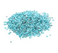 Levemolo Lot de 2 Paquet de 100 G de Pierres Naturelles Turquoise 5-7 MM Graviers Décoratifs pour Aquarium et Jardin Perles Turquoises pour Fabrication de Bijoux et Décoration