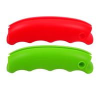 Levemolo Lot de 2 Porte-anses de Paquet à Provisions en Silicone Réutilisables Texture Antidérapante, Poignées Confortables pour Transporter Paquet de Courses et Voyages