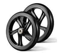 Levemolo Lot de 2 roues de scooter professionnelles 175 mm en polyuréthane durable pour skateboards, véhicules électriques et fauteuils roulants, résistantes à l'usure et faciles à monter