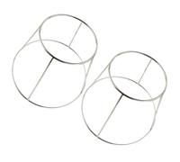 Levemolo Lot de 2 Supports à Assiettes en Acier Inoxydable, Étagère à Vaisselle Double Couche, Porte-plateaux Pratique pour Fruits de Mer, Pizzas et Buffet, Accessoire Multi-usage