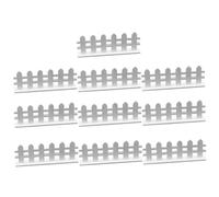 Levemolo Lot de 20 Mini-clôtures en Bois Blanches, Clôture de Maison de Poupée Miniature, Décoration de Jardin et Micro-Paysage, Accessoire Décoratif pour Mini-fermes et Terrariums