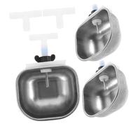 Levemolo Lot De 3 Bols à Boire Automatiques pour Lapin Distributeur d'eau en INOX Grosse Taille pour Élevage Animaux Compagnons