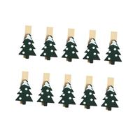 Levemolo Lot de 30 Pinces à Photos en Bois Coloré Forme Sapin de Noël Mini-Clip Photo Réutilisable pour Décoration Festive Mémos et Fixation Papier Accessoire Créatif pour Maison et
