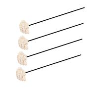 Levemolo Lot de 4 Bâtonnets Diffuseurs en Rotin Noir Recharges Parfumées d'Aromathérapie de Fleur pour Diffuseur de Parfum d'Intérieur pour Salon Salle de Bain et Bureau