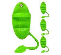 Levemolo Lot de 4 Perchoirs Et Mangeoires pour Oiseaux - Bols en Plastique, Support en Os de Seiche pour Cage, Support Suspendu pour Perroquet, Perruche, Inséparable, Calopsitte, Accessoire