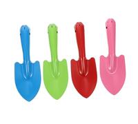 Levemolo Lot de 4 Petites Pelles en Fer pour Jardinage Outils de Plantation Légers et Compacts Couleurs Rouge Bleu Vert Rose pour Transplantation Ameublissement du et Désherbage en