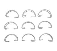 Levemolo Lot de 40 Crochets en Fil d'acier Élastique pour Porte de Cage, Crochets Simples pour Cages de Poulets et Petits Animaux, Usage Polyvalent en Élevage