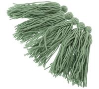 Levemolo Lot de 5 Serpillières D’élevage pour Aquarium, Accessoires pour Ponte de Poissons-Anges et Crevettes, Fil de Laine Vert, Outil Flottant pour Reproduction et Décorations D’Aquarium