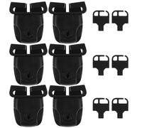 Levemolo Lot de 6 Clips de Verrouillage pour Couverture de Spa Clips de Rechange Robustes avec Clés Installation Facile Protection Intempéries Accessoires de Réparation pour Spa