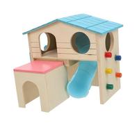Levemolo Maison pour Hamster en Toboggan et Cloche Jouet pour Petit Animal de Compagnie pour Éveiller L'Activité Fun