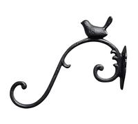 Levemolo Mangeoire À Oiseaux Crochet Mural Suspendu Décor Extérieur Brancher Plante en Fonte Lanterne Cintre De Rangement Panier De Fleurs Support Crochet Planteur Mural Cintre L'Oiseau