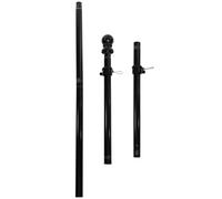 Levemolo Mât de Drapeau Acier Inoxydable Rotatif Cinq Sections Résistant Rouille pour Jardin Extérieur et Balcon