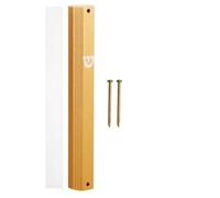 Levemolo Mezouza en Métal Ornement Religieux Doré 13 CM Plaque Décorative pour Porte D’Entrée Écriture Biblique Sacrée Décoration Vintage pour Maison et Lieux Saints