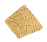 Levemolo Miniature Pyramide Égyptienne Résine Dorée Décorative pour Maison Bureau Jardin Statuette Réaliste pour Micro-Paysage et Collection Historique