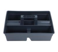 Levemolo Organisateur d'Outils de Nettoyage en Plastique Poignée Panier Compartimenté Portable Petit Format Boîte de Rangement Multifonction pour Maison et Jardin Bac de Stockage