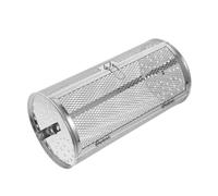 Levemolo Panier Rotatif Acier Inoxydable pour Four Électrique Accessoire Cuisine pour Cuisson Uniforme Panier Grillades avec Porte Amovible Compatible Friteuse à Air et Plaque Pâtisserie