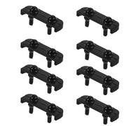 Levemolo Pare-chocs en Silicone Noir du Panier de Cuisson 10 Pièces Accessoires Solide Protégeant et Prolongeant la Durée de Vie du Panier de Cuisson pour Friteuse à Air
