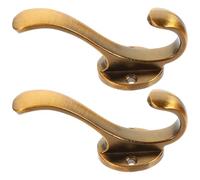Levemolo Patères Murales pour Chapeaux et Cintres Lot de 2 Crochets pour Cabine d'Essayage et Dressing en Métal Résistant Supportant Charges Lourdes