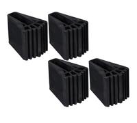 Levemolo Patins Antidérapants pour Stabilisateur d'Échelle en Caoutchouc Noir 9.2X6.7X6.2 CM Lot de 4 Protections pour Pieds d'Échelle Télescopique Usage Intérieur