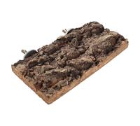 Levemolo Perchoir en Écorce Naturelle 20 X 12 CM pour Oiseaux de Compagnie Plateforme Sécuritaire pour Perruches Ondulées Calopsittes Conures et Perroquets Accessoire pour Cage à