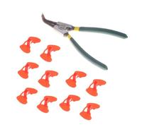 Levemolo Pince sans Clou pour Lunettes Picage Poules Kit Pince Lunettes Anti-picage Volaille et Flexible Facile à Installer Protège Bec des Poulets et Faisans