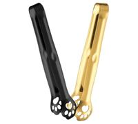 Levemolo Pinces Alimentaires en Acier Inoxydable Forme Patte de Chat 2pcs Antidérapantes Faciles à Nettoyer pour Buffet Salade Dessert