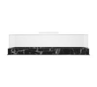 Levemolo Plateau À Gâteaux En Acrylique Avec Couvercle Rectangulaire Et Base En Marbre Pour Présentation De Desserts Et Fromages En Cuisine