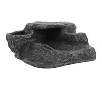 Levemolo Plateforme de Lézardage pour Tortues en Résine Résistante Grosse Rampe de Repos Double Cup Décor Aquatique Réaliste Grotte pour Aquarium et Habitat Reptile Accessoire Tortue