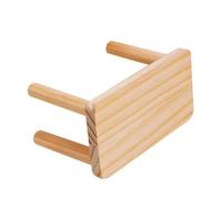 Levemolo Plateforme Escalade Bois Naturel pour Petits Animaux Table Multifonctionnelle Taille L Entraînement pour Chinchilla Aire de Jeux pour Hamster et Hérisson Accessoire de Cage pour