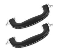 Levemolo Poignée de Valise en Plastique et Cuir Synthétique, 2pcs, Multi-usage pour Remplacement et Amélioration, pour Boîte à Outils et Paquet de Voyage, Projet DIY