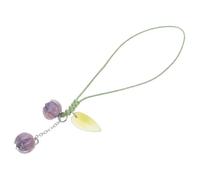 Levemolo Porte-clés Fleur en Émail Pourpre, Léger et Facile à Transporter, Breloque Stylée pour Téléphone Portable et Appareil Photo, Accessoire Délicat et Individuel