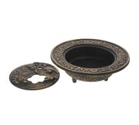 Levemolo Porte-Parfum en Fonte Cuivre, Brûleur Rituel Multifonction pour Bâtons et Cônes D’Parfum, Bol Récupérateur de Cendres pour Purification, Yoga et Décoration Intérieure, Accessoire