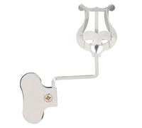 Levemolo Porte-partitions Portable en Fer Argenté Pince Stable pour Instruments D'orchestre, Clip de Note de Musique Pratique, Support Léger pour Partitions Musicales en Extérieur