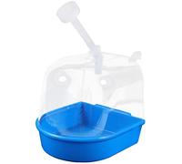 Levemolo pour Animaux De Compagnie Boîte De Bain Suspendue pour Perroquet Petit Cube De Douche pour Oiseaux Pratique pour Cage Bassin De Bain Compact pour Oiseaux