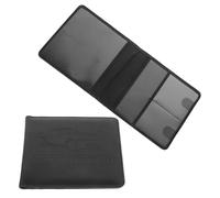 Levemolo Protège Carte Grise en PU Noir, Porte Documents Voiture Compact et Léger, Lot de 2 Pièces pour Titulaire Assurance et Immatriculation, Simple et Élégant