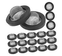 Levemolo Rondelles Joint D’étanchéité avec Crépine 1/2 Pouce pour Tuyau D'arrosage, Kit 30 Pièces en Acier Inoxydable 304, Filtre Anti-débris pour Réparation Robinet Extérieur Et Jardin