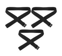 Levemolo Sangles de Yoga Non Élastiques Lot de 3 Boucle Métal, Bandes d'Étirement Réglables pour Pilates et Exercices à Domicile Salle de Sport