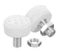 Levemolo Stoppeurs de Patins à roulettes en Caoutchouc Blanc, Lot de 2 Pièces, Frein Robuste et Facile à Installer pour Roller Quad, Stabilité Optimale pour Patinage Professionnel