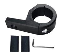 Levemolo Support de Barre Lumineuse pour Moto en Abs Noir Fixation Stable et Pince Sécurisée pour Guidon et Tubes, Accessoire pour Feux Additionnels Moto